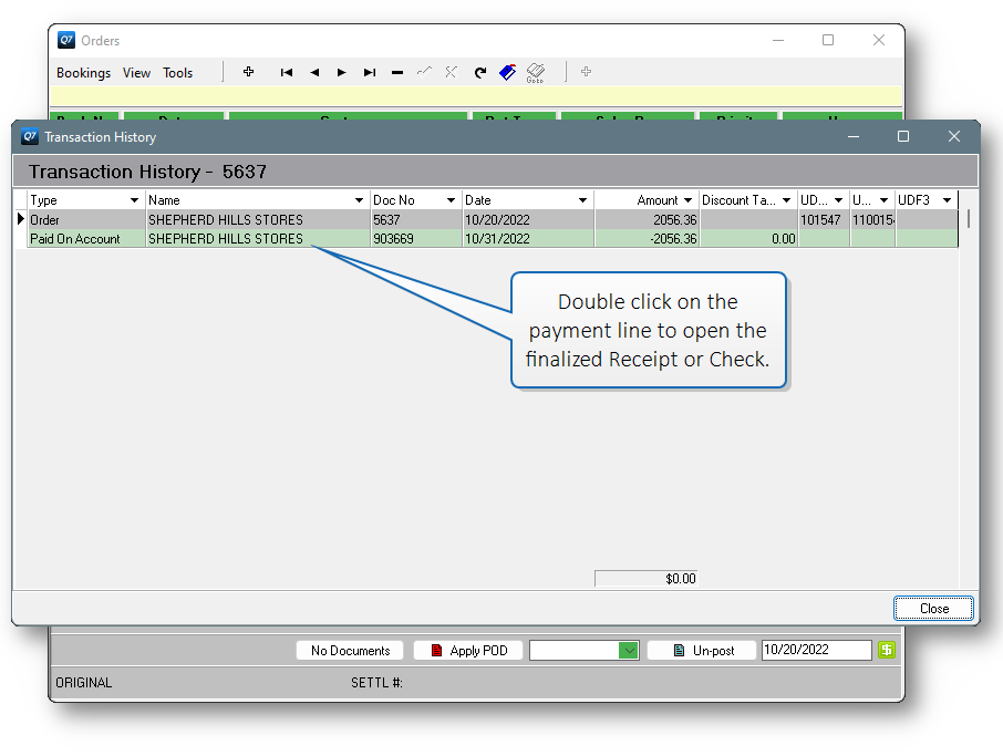 Q7 TIPS & TRICKS VIEWING TRANSACTION HISTORY Frontline Software